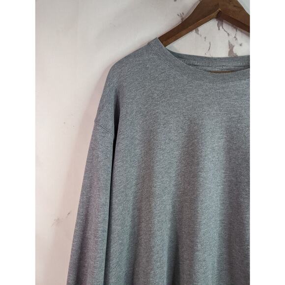 Duluth Trading T Shirt Mens XL Long Sleeve Gray Heavyweight Cotton Longtail Crew - Picture 2 of 11